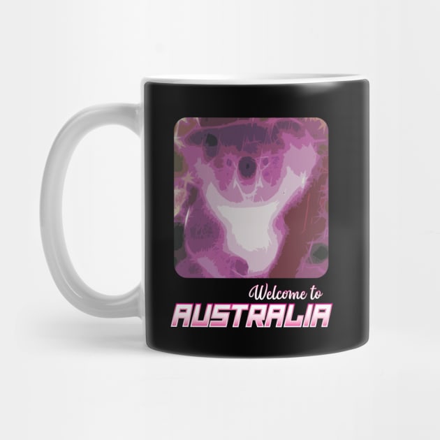 Welcome To Australia Koala Retro Style by totalcare